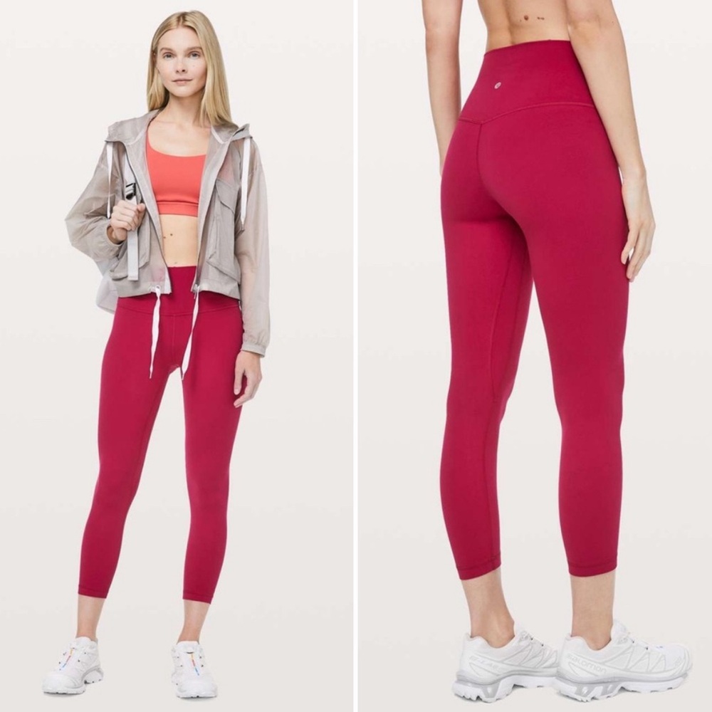 Lululemon Align Pant II Ruby Red 25" Size 14‎
